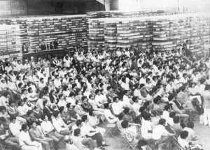 Official re-opening of the Coke bottling plant, 1 March 1985 – Credit: IUF